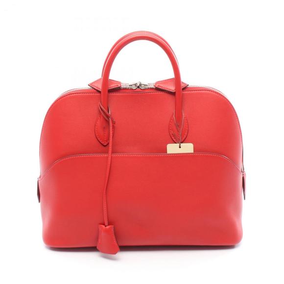 Hermes Hermès Bolide 1923 30 handbag in leather, Swift red, for women, 046513CK - Picture 1 of 7